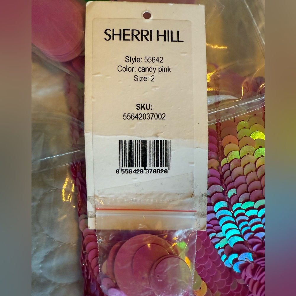 Sherri Hill pink strapless dress #55462 - Picture 6 of 15